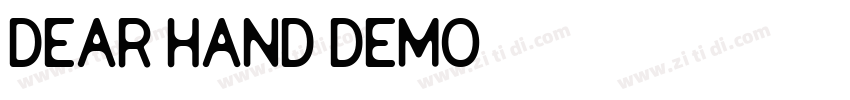 deAr Hand demo字体转换